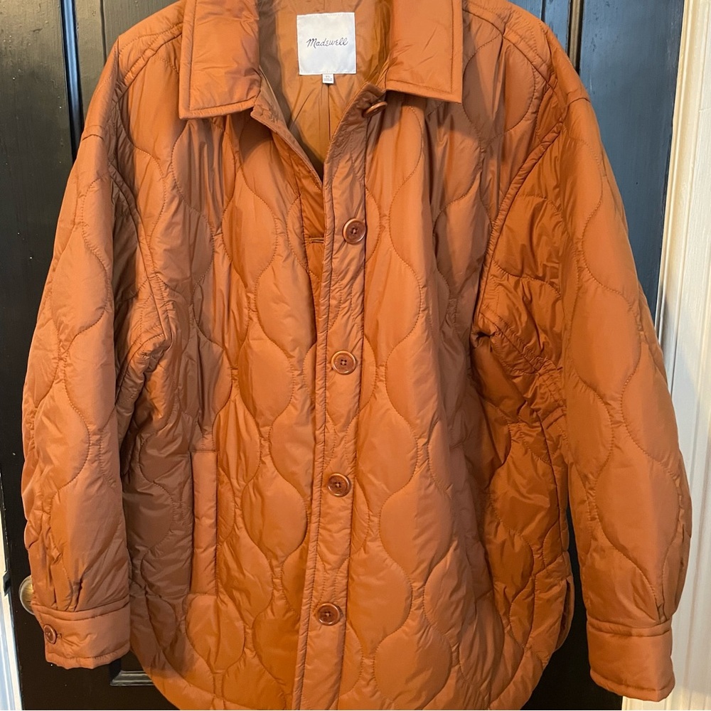 Madewell quilted shacket shirt jacket